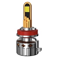 Phares LED de voiture 9005, ampoules de conversion H7/H4/H1, ultra-lumineuses 11800LM 12V, double faisceau laser à focalisation précise, puce LED H11