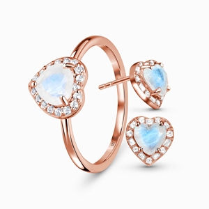 Anillo <span class=keywords><strong>de</strong></span> Plata <span class=keywords><strong>de</strong></span> Ley 925 con <span class=keywords><strong>piedra</strong></span> lunar <span class=keywords><strong>de</strong></span> arcoíris, joyería <span class=keywords><strong>de</strong></span> alta calidad - Product Image 3