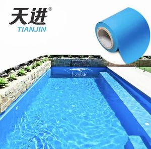 Tissu de revêtement de piscine en PVC TianJin 1050 GSM pour piscines de forme irrégulière, <span class=keywords><strong>soudure</strong></span> sans couture haute résistance disponible - Product Image 1
