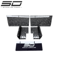 Kit carrosserie en fibre de carbone MSY pour Tesla Cybertruck, comprenant : lèvre avant, diffuseur, spoiler, capot et kit widebody pour passages de roues.
