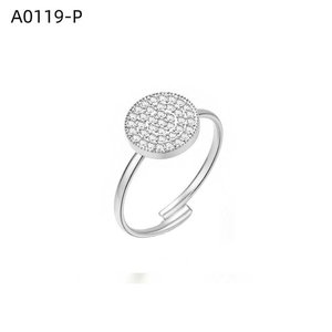 Amy Amy Fashion <b>Ring</b> <b>925</b> <b>Silver</b> Pave Setting Cocktail <b>Ring</b> For Women Everyday Wear Trendy Jewelry - Product Image 1