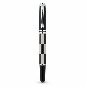Penna Stilografica Decorata a Scacchi con Punta in Oro e Acciaio Inossidabile da 0,5 mm per Studenti, Scrittura Finanziaria, Set Regalo - Product Image 2