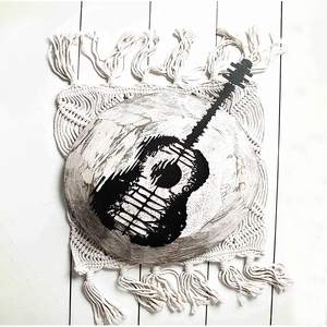 Toproona — guitare noire de 18 pouces, <span class=keywords><strong>décoration</strong></span> <span class=keywords><strong>murale</strong></span> en <span class=keywords><strong>métal</strong></span> suspendue pour le bureau, <span class=keywords><strong>décoration</strong></span> intérieure pour les fans - Product Image 3