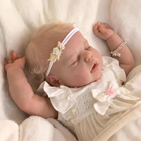 Poupées reborn bébé nouveau-né endormi Lifereborn 22'' 55cm, corps en coton, cheveux peints à la main, reborn pour enfants, cadeaux