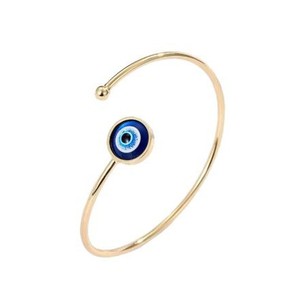 Bracelets tendance œil bleu turc porte-bonheur pour couples, bijoux de poignet ajustables, cadeau, bracelet bohème œil de démon fait main - Product Image 1