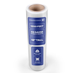 Food Grade 500% Stretch Heavy Duty Moisture-Proof <strong>Pallet</strong> <strong>Wrap</strong> Glossy <strong>Plastic</strong> Stretch Film Soft for Strong Shipping Packaging - Product Image 1