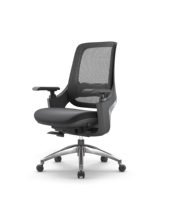 Meubles de bureau modernes, ordinateur, bureau électronique à dossier haut avec grille, bureau avec chaise de bureau à roulettes