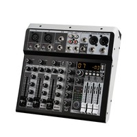 UX4 Professional Audio Video & Lighting Console de mixage stéréo numérique à 4 canaux utilisée pour l'enregistrement de DJ Online Live Karaoké