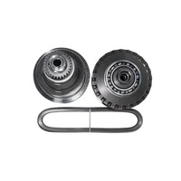 Set Pulley Gearbox CVT Reman HXT Wholesale, Pulley Primer & Sekunder dengan Rantai, Part Pengganti Transmisi JF011E RE0F10A