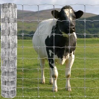 Grillage métallique galvanisé haute résistance pour clôture de ferme, protection des animaux (bovins, ovins, cervidés) pour pâturages et ranchs, vente en gros