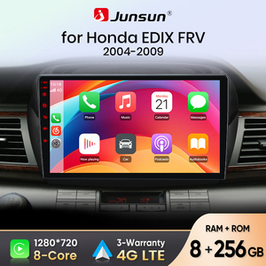 Radio para Auto Junsun con Carplay y Android Auto para <span class=keywords><strong>Honda</strong></span> Edix <span class=keywords><strong>FRV</strong></span> 2004 2005-2009, Reproductor de DVD, Envío Rápido (Stock en la UE) - Product Image 1