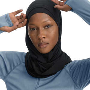 Conjunto Deportivo Personalizado para Mujeres Musulmanas, Tela Transpirable, Corte Regular, Top Deportivo Largo, Conjunto Deportivo Modesto de Talla Grande, Ligero - Product Image 3