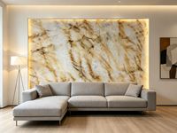 Dalles de marbre naturel de luxe en jade, assemblables, avec élégantes veines dorées, pour mur d'accentuation de hall d'hôtel, fond de mur, décoration de comptoir de cuisine