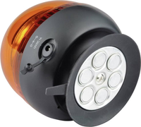 Balise d'avertissement magnétique rechargeable Shinemien KM-501R, 7 modes de clignotement, lumière stroboscopique LED sans fil avec ventouse, éclairage d'urgence