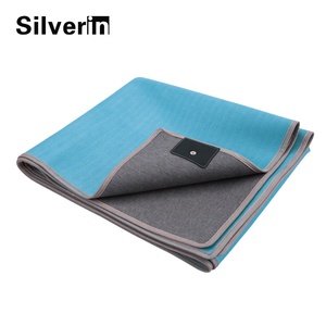 Anti-slip natural treatment <strong>Grounding</strong> earthing mat <strong>bed</strong> <strong>sheet</strong> with 25% silver fiber - Product Image 2