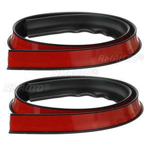 4 PIÈCES/2 PIÈCES Bande de protection universelle en caoutchouc pour passage de roue de voiture, anti-collision, protection de garde-boue, moulures de protection d'arche de roue 150x3.5CM - Product Image 3