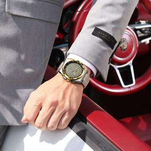 นาฬิกาข้อมือผู้ชาย POEDAGAR 896 Sport Original รุ่นควอตซ์ หรูหรา กันน้ำ เรืองแสง สายสแตนเลส - Product Image 3