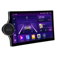 Weijunpro pemutar DVD Head Unit Android Universal Stereo mobil 4G 2Din tombol tunggal Carplay nirkabel DSP AM FM Radio pemancar GPS