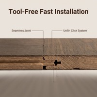 Plancher stratifié brillant 8 mm E0 écologique |   Unilin Click Imperméable |   Commerciale et résidentielle |   OEM