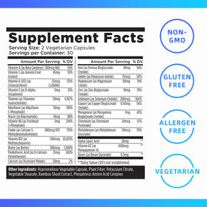 Greenpie Özel Marka Doğum Öncesi Çoklu Vitamin Kompleksi Kapsül Kadınlar İçin Beslenme Desteği (Yeni Doğanlar İçin Değildir) - Product Image 4