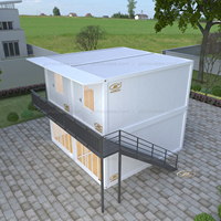 Maison préfabriquée écologique JJC, construction en panneaux sandwich en acier, insonorisée, conteneur de toilettes mobile pour appartement