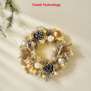 <b>Christmas</b> flower head, <b>Christmas</b> wreath decorations, <b>Christmas</b> vine wreaths, in stock, Noki door hanging decorations - Product Image 4