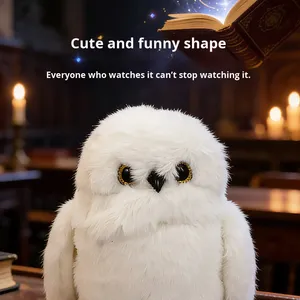 Peluche interactive à commande vocale Hibou Hedwig de <span class=keywords><strong>Harry</strong></span> <span class=keywords><strong>Potter</strong></span>, modèle Hibou des neiges, pour le cinéma, de Beijing Universal - Product Image 4