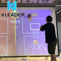 Terrain de basket-ball interactif 3D, projection de cartographie, jeux de basket-ball, LEDSSPORT, tir, arène VR, mur de projection immersive