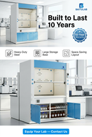 Hotte de laboratoire canalisée Baitu ASHRAE110 avec évier et robinet, tout en acier, 1200 mm, pour réflux/synthèse organique en laboratoire