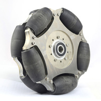 Roue Omni 254mm (10 pouces) 14147 aluminium toutes directions avec rouleaux en nylon pour robotique et systèmes Mecanum État neuf