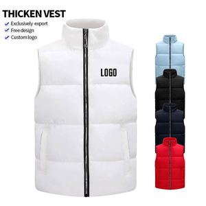 Chaleco de Plumón para Hombre de Alta Calidad, Chaqueta Casual de Otoño e Invierno, Cortavientos y Cálida, Chaqueta con Cremallera y Logotipo Personalizado para Hombre - Product Image 1