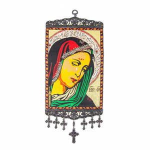 20 Cm decoración de pared con turco tela tejida con Christian ortodoxa y católica icono de Turquía - Product Image 2