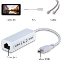 Micro USB a Rj45, adaptador Lan Ethernet, Chip 9700, tarjeta de red microusb de 10M para teléfono móvil Android, barato