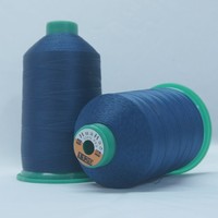 Deri için Polyester bağlı dikiş ipliği, bağlı Polyester endüstriyel iplik Tex 70 güçlü dikiş ipliği