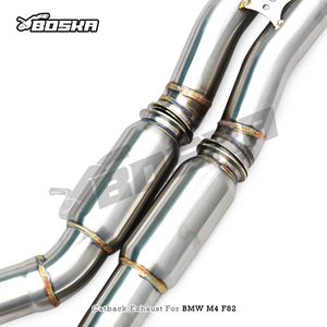 Custom Stainless Steel Catback Exhaust With Z Pipe Equal Length Mid Pipe Muffler For BMW M3 F80 M4 F82 3.0T 2014-2019 - Product Image 3