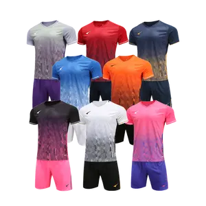 Wholesale Thailand Quality Sportswear Football Tracksuit Custom Football Shirt Shorts Sets for Men Soccer Jersey