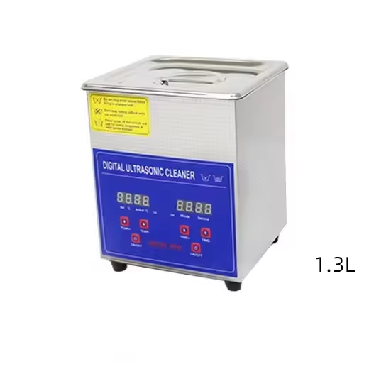 Hot Low Noise Small 1.3L Ultrasonic Cleaning Machine Strong Decontamination Cleaning Range Thicker Corrosion Resistance