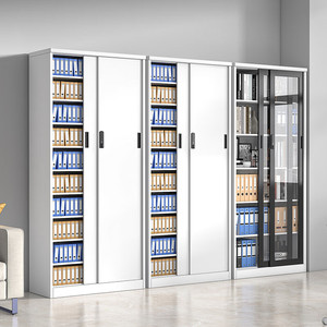 工場直接2ドアファイリング収納食器棚引き戸ブックドキュメントキャビネット - Product Image 2