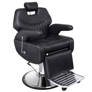 Silla de Barbero Negra Clásica Moderna y Sencilla, Bomba Hidráulica, Silla de Peluquería Reclinable de Lujo, Venta al por Mayor <span class=keywords><strong>para</strong></span> Barberías, Duradera - Product Image 2