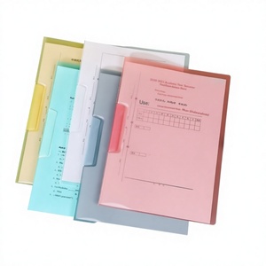 Folder A4 Warna-warni dengan Pengunci Putar dan Klip Penjepit, Bahan PP, untuk Penyimpanan Dokumen Kantor, Model 2102, Grosir - Product Image 1