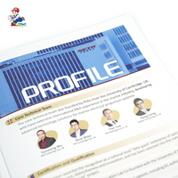 Service d'impression numérique de rapports annuels et mensuels, manuels de produits et brochures, avec reliure agrafée, sur papier de haute qualité
