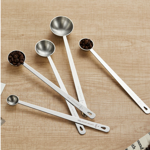 Cuillère doseuse à long manche en acier inoxydable DFS0232 5ml 10ml 15ml 20ml 25ml 30ml pour café - Product Image 4