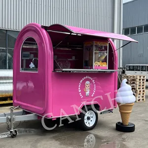 Remolque de Comida Móvil Personalizado, Carrito de Hot Dogs de 2.2m, Camioneta para Camping - Product Image 2