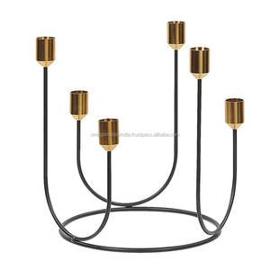 Candelabros Metálicos y Portavelas de Latón para Decoración de Bodas y Hogar, Venta al Por Mayor - Product Image 4