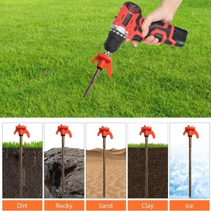 20.5cm 8 pièces vis à tête hexagonale dans les piquets de tente emballés dans un sac vis en acier robuste dans les piquets de tente piquets de tente pour le camping - Product Image 5