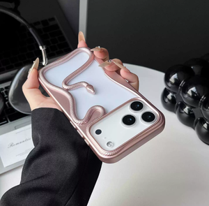 Nouveau populaire étui de téléphone portable en forme de <span class=keywords><strong>serpent</strong></span> évidé anti-chute électrolytique pour <span class=keywords><strong>IPhone</strong></span> 17 16 15 Pro Max 15 14 13 12 <span class=keywords><strong>11</strong></span> Pro - Product Image 2