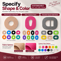 Patchs RECOO CGM avec logo personnalisé, couleur, forme, emballage, couvercle de capteur étanche, marque privée, fabricant OEM