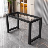 Supports de table en fer forgé usinés CNC, cadres métalliques soudés et peints en gros pour tables de salle à manger/bureau/café – Chine