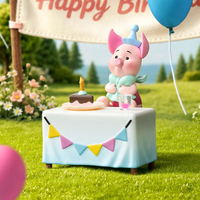 POP MART Winnie l'Ourson Série Let's Party Boîte Mystère Jouets Originaux Sac Surprise Figurine Anime Ornement