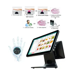Kiosks Smart Restaurant 15.6-inch Touch Ordering Machine Palm Vein Recognition Automatic Login System- -new Technology